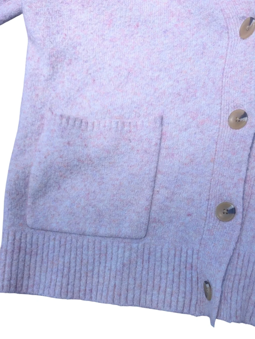 J.Crew Extra Soft Cardigan Pale Pink Button Front Cozy Lightweight Preppy Medium